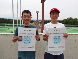 第６８回福島県総合体育大会テニス競技成年３５歳以上男子シングルス入賞者