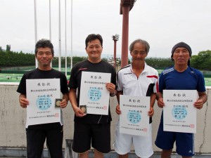 第６８回福島県総合体育大会テニス競技成年５０歳以上男子ダブルス入賞者