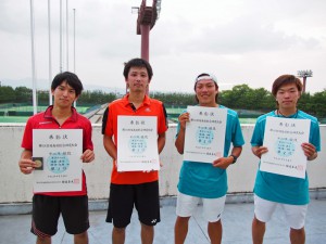 第６８回福島県総合体育大会テニス競技成年一般男子ダブルス入賞者