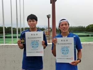 第６８回福島県総合体育大会テニス競技成年一般男子シングルス入賞者