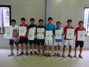 第６８回福島県総合体育大会テニス競技少年男女男子ダブルスⅠ部入賞者