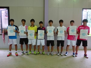 第６８回福島県総合体育大会テニス競技少年男女男子ダブルスⅡ部入賞者