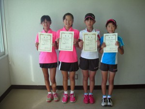 第２９回福島県秋季小学生テニス選手権大会女子ダブルス入賞者３位４位