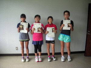 第２９回福島県秋季小学生テニス選手権大会女子シングルス入賞者