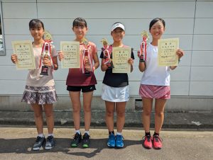 ２０２３中牟田杯全国選抜ジュニアテニス選手権福島県予選女子シングルス入賞者