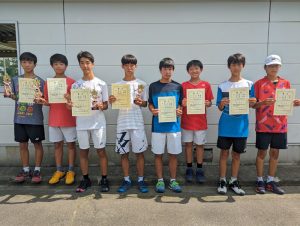 ２０２３中牟田杯全国選抜ジュニアテニス選手権福島県予選男子ダブルス入賞者