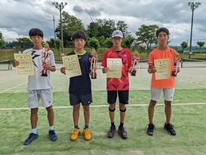 ２０２３中牟田杯全国選抜ジュニアテニス選手権福島県予選男子シングルス入賞者