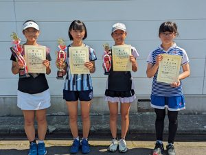 ２０２３日植杯ＲＳＫ全国選抜ジュニアテニス選手権福島県予選女子シングルス入賞者