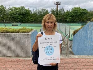 第７６回福島県総合体育大会テニス競技成年の部４５歳女子シングルス入賞者