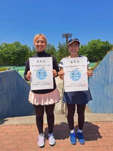 第７６回福島県総合体育大会テニス競技成年の部一般女子ダブルス入賞者