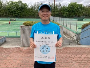 第７６回福島県総合体育大会テニス競技成年の部５５歳男子シングルス入賞者