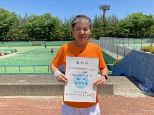 第７６回福島県総合体育大会テニス競技成年の部６０歳男子シングルス入賞者