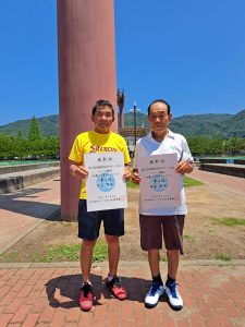 第７６回福島県総合体育大会テニス競技成年の部７０歳男子シングルス入賞者