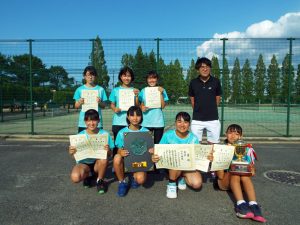 第３７回福島県中学生テニス選手権女子団体戦優勝