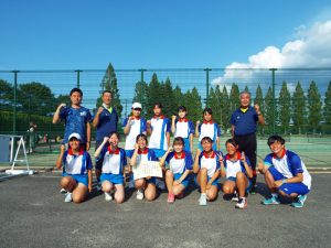 第３７回福島県中学生テニス選手権女子団体戦準優勝