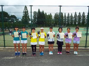 第３７回福島県中学生テニス選手権女子ダブルス入賞者