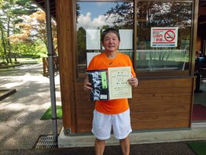 第４４回中尾杯福島県シングルステニス選手権大会６０歳以上男子シングルス優勝