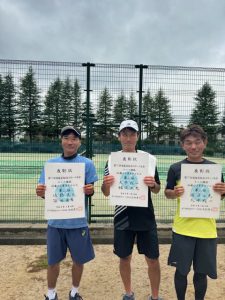 第７７回福島県総合スポーツ大会テニス競技一般の部４５歳男子ダブルス入賞者