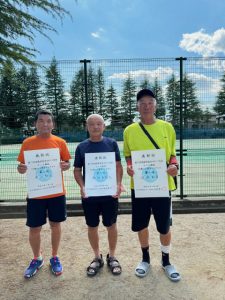 第７７回福島県総合スポーツ大会テニス競技一般の部７０歳男子シングルス入賞者