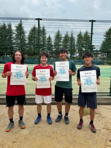 第７７回福島県総合スポーツ大会テニス競技一般の部一般男子シングルス入賞者