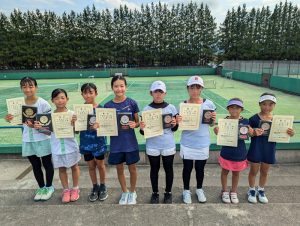 第３８回福島県秋季小学生テニス選手権大会女子ダブルス入賞者