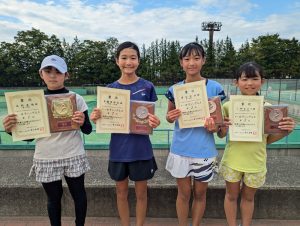 第３８回福島県秋季小学生テニス選手権大会女子シングルス入賞者