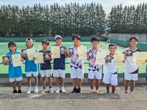 第３８回福島県秋季小学生テニス選手権大会男子ダブルス入賞者