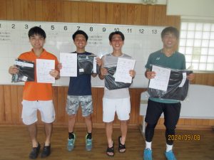 第４５回中尾杯福島県シングルステニス選手権一般男子入賞者