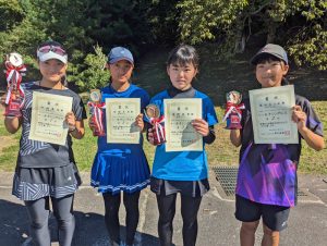 第１４回福島空港公園杯秋季選抜ジュニアシングルステニス大会女子シングルス入賞者