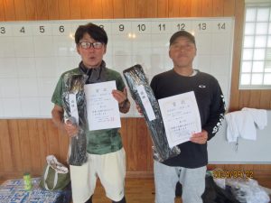 第４７回福島県秋季ダブルステニス選手権大会５５歳男子ダブルス入賞者