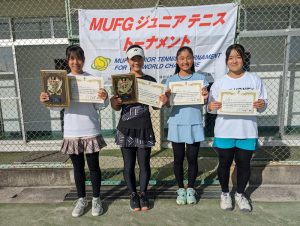 ＭＵＦＧジュニアテニストーナメント２０２５福島県女子入賞者