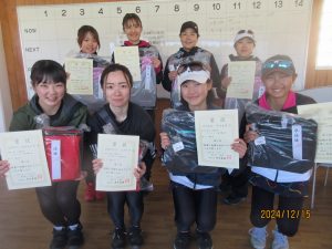 第５１回福島県ダブルステニス選手権大会一般の部一般女子入賞者