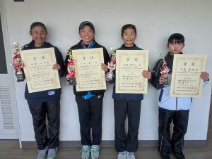 第４４回福島県春季選抜ジュニアシングルス選手権大会Ｕ１４女子シングルス入賞者