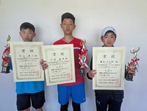 第４４回福島県春季選抜ジュニアシングルス選手権大会Ｕ１４男子シングルス入賞者